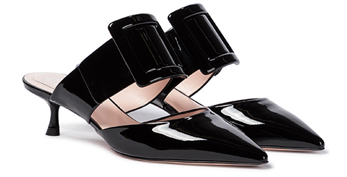 Viv' In The City patent leather mules, Roger Vivier
